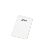 Identificador vertical plástico con agujeros de mosquetón 11x17cm vista principal