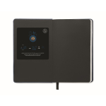 Libreta ecológica personalizada con semillas A5 hojas a rayas Grow color azul sexta vista