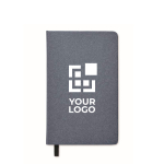 Libreta ecológica personalizada con semillas A5 hojas a rayas Grow color azul vista de impresión