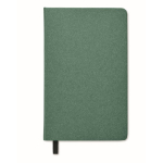 Libreta ecológica personalizada con semillas A5 hojas a rayas Grow color verde oscuro