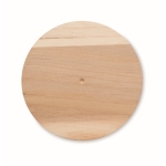 Soporte para móvil de madera con semillas de pino Round color madera tercera vista