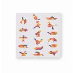 Rompecabezas tangram de madera de colores para regalar Shape color madera sexta vista