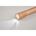 Linterna de madera con luz COB para regalar a clientes Wood color madera vista fotografía cuarta vista