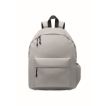 Mochila personalizada de poliéster RPET sencilla de colores Student color gris segunda vista