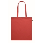 Bolsa de algodón orgánico a color con asas largas 180 g/m2 Eco Cotton color rojo segunda vista