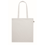 Bolsa de algodón orgánico a color con asas largas 180 g/m2 Eco Cotton color blanco segunda vista