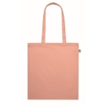 Bolsa de algodón orgánico a color con asas largas 180 g/m2 Eco Cotton color naranja segunda vista