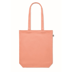 Bolsa de canvas orgánico en color 270 g/m2 Eco Strong Colors color naranja cuarta vista