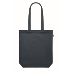 Bolsa de canvas orgánico en color 270 g/m2 Eco Strong Colors color azul marino cuarta vista