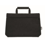 Bolsa de fieltro para portátil con bolsillo interior 15'' RPET Felt color negro segunda vista