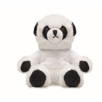Osito de peluche panda con sudadera personalizable Panda color blanco tercera vista