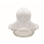 Osito de peluche panda con sudadera personalizable Panda color blanco cuarta vista