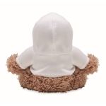 Mono de peluche con sudadera para sublimación Monkey color blanco cuarta vista