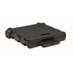 Carro de compras plegable de plástico con carga de 25 kg Fold color negro segunda vista