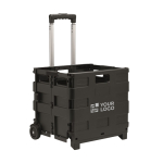 Carro de compras plegable de plástico con carga de 25 kg Fold vista de impresión