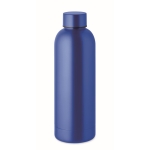 Botella de doble pared de acero inoxidable con logo 500ml Charity color azul vista principal