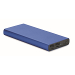 Powerbank personalizado con USB tipo C y carga rápida 10.000 mAhDuo color azul real