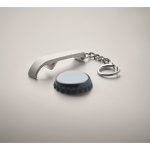 Cubo metálico con asa para bebidas con abridor colgado capacidad 4L color plateado mate vista fotografía cuarta vista