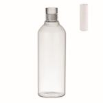 Botella de vidrio borosilicato antifugas grande de 1L Glass Fridge color transparente