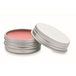 Bálsamo vegano para labios de vainilla con caja metálica FPS 10 Balm color rosa segunda vista