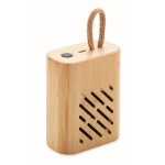Altavoz bluetooth 5.0 compacto de bambú ideal para llevar EcoMusic color madera
