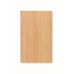 Powerbank con carcasa de bambú y 4.000 mAh Powercard Bamboo Plus color madera tercera vista