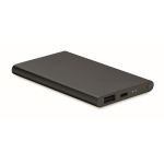 Batería externa de aluminio de 4.000 mAh Powercard Alu Black color negro
