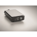 Powerbank solar con dinamo de manivela 8.000 mAh Solar Dynamo color negro vista fotografía cuarta vista