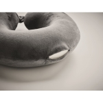 Almohada de viaje de espuma con bolsa para clientes Viaje Foam color gris vista fotografía cuarta vista