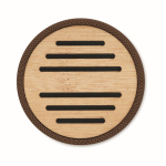 Altavoz de RPET y bambú con conexión 5.0 y manos libres Conscious color marrón sexta vista