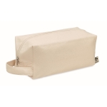 Neceser de canvas orgánico con cremallera 220 g/m2 Canvas Takeit color beige