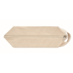 Neceser de canvas orgánico con cremallera 220 g/m2 Canvas Takeit color beige quinta vista