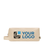 Neceser de canvas orgánico con cremallera 220 g/m2 Canvas Takeit vista de impresión