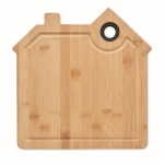 Tabla de cortar de madera personalizada en forma de casa Home color madera tercera vista