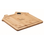 Tabla de cortar de madera personalizada en forma de casa Home color madera vista principal