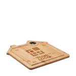 Tabla de cortar de madera personalizada en forma de casa Home vista de impresión