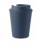 Vaso térmico de plástico reciclado con boquilla 300ml Recyclo color azul