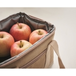 Bolsa nevera de canvas para llevar 6 latas 320 g/m2 Compact color beige vista fotografía septima vista