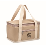 Bolsa nevera de canvas para llevar 6 latas 320 g/m2 Compact color beige vista principal