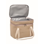Bolsa nevera de canvas con dos compartimentos 320 g/m2 Canvas Duo color beige segunda vista