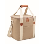 Bolsa térmica grande de canvas con bandolera 450 g/m2 Canvas Large color beige