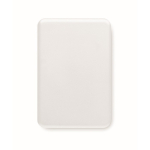 Cargador inalámbrico de bambú magnético Power Magnet color blanco cuarta vista