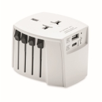 Adaptador personalizado universal de viaje Skross MUV USB A/C color blanco