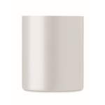 Taza de metal de doble pared y 300ml MetalHook Sublim color blanco sexta vista