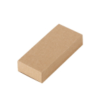 Hub USB 2.0 con puerto tipo C de bambú y cable con el logotipo en caja