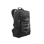 Mochila RPET para PC con elementos reflectantes 15,6'' color negro imagen con logo