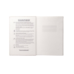 Cuaderno de tapa dura ecológico A5 hojas a rayas Rigid Elefant color natural tercera vista