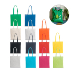 Bolsa de algodón reciclado y rPET 180 g/m2 para eventos varios colores