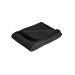 Manta polar personalizada en RPET con diseño básico 180 g/m2 color negro
