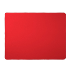 Manta polar personalizada en RPET con diseño básico 180 g/m2 color rojo primera vista